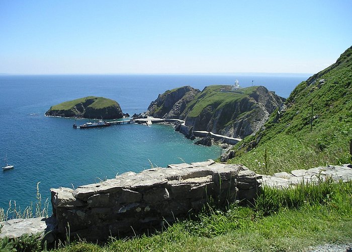 Lundy Island from the path