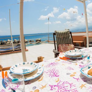 pranzo sul terrazzino del B&B