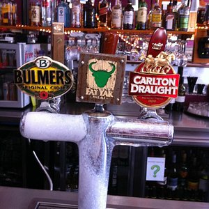 A great selection of beers on tap.