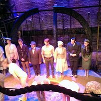 The Cast on stage