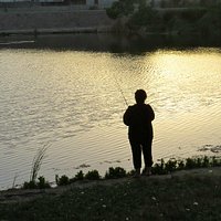 Lakeside fishing