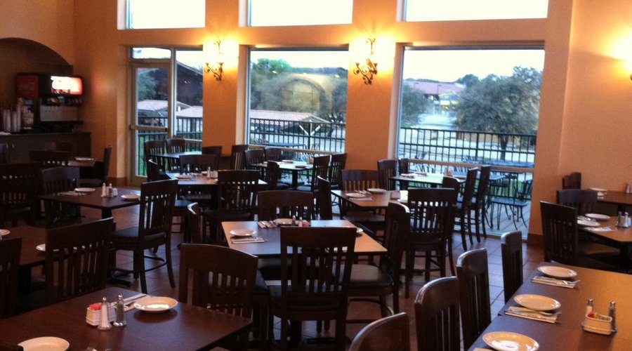 Comfortable dining room.