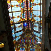 Stained glass roof