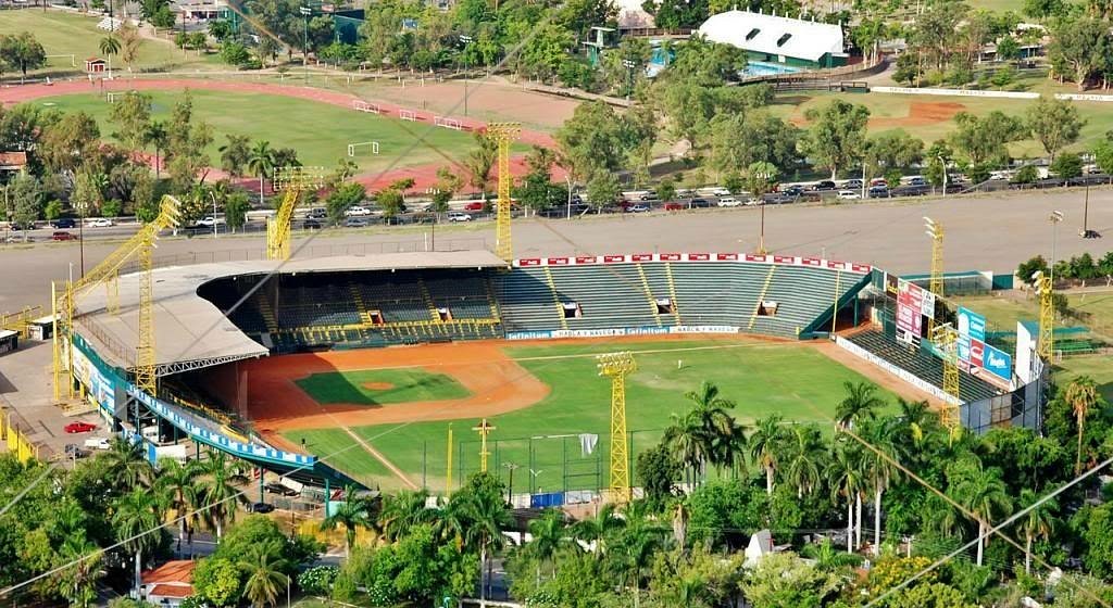 Aerial view of the Emilio Ibarra Almada stadium, home of the