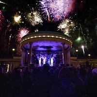 Bandstand with Fireworks