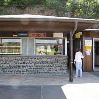 Entrance to the mine and the store