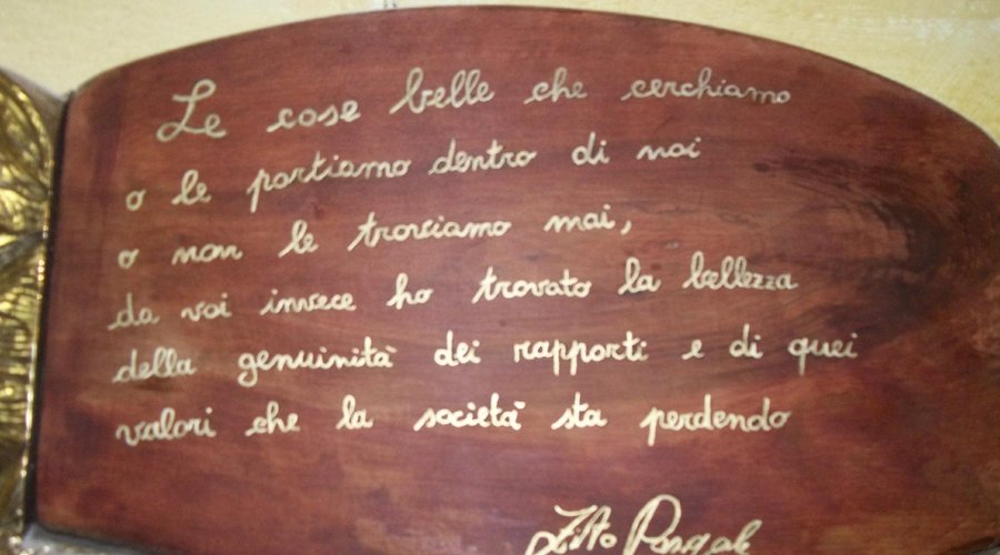 targa di cliente lasciata con amore