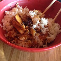 Teriyaki chicken build your own bowl
