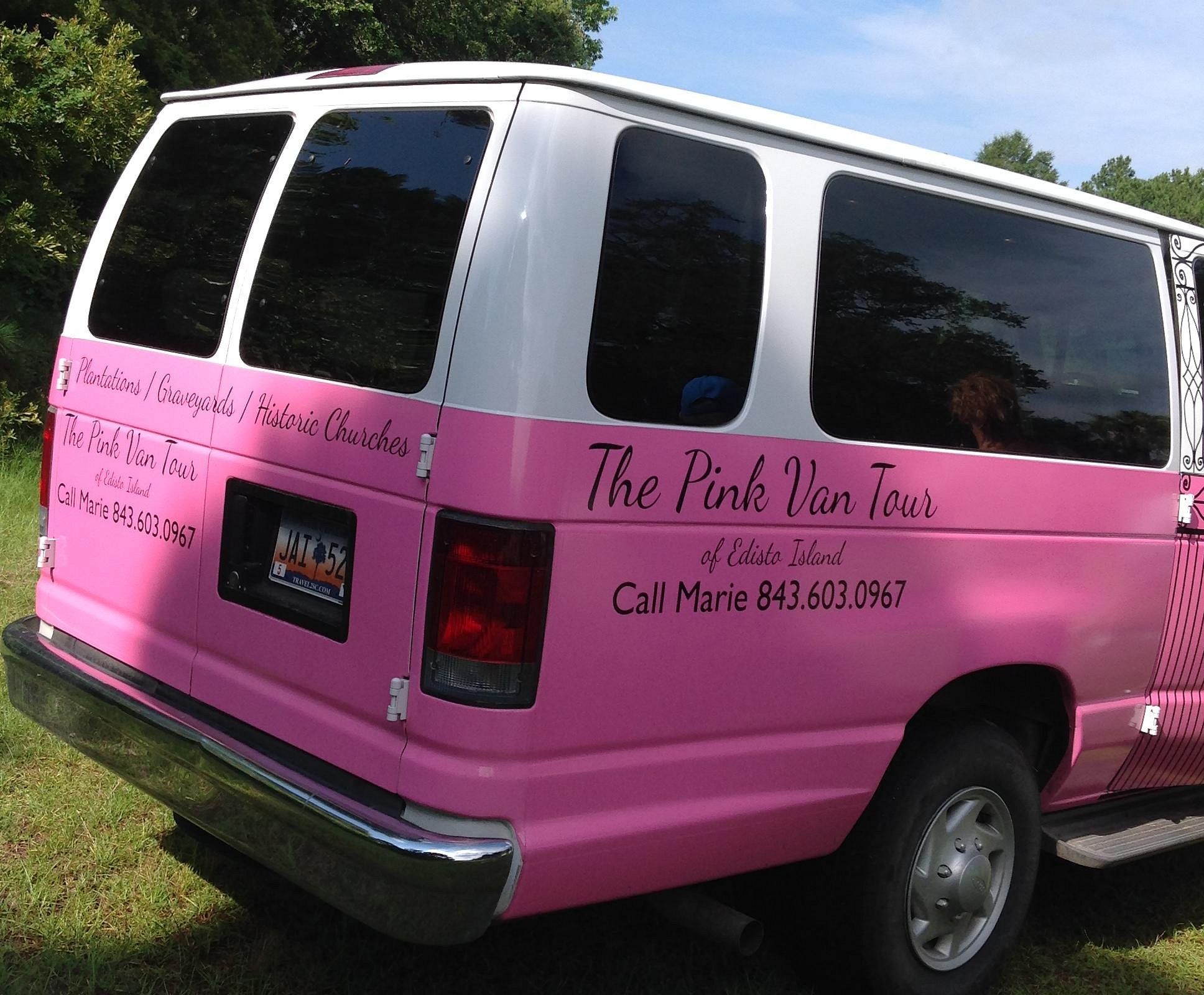 pink van tour edisto island