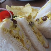 Coronation chicken sandwich