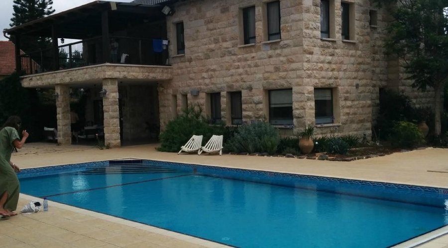 The main house and pool area
