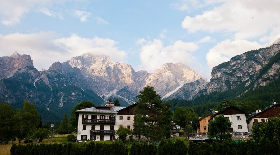 Blick vom Balkon