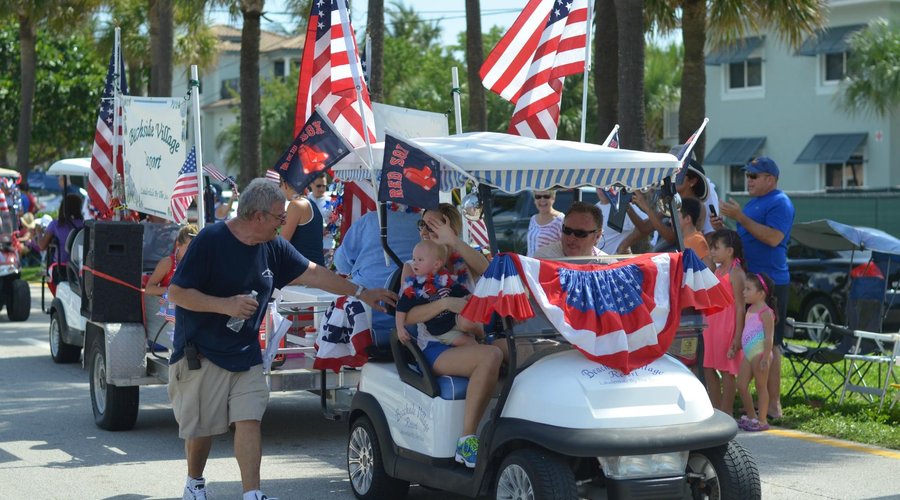 The BVR staff in the 4th of July parade.
