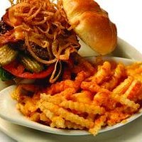 Cowboy Burger and Cheese Fries
