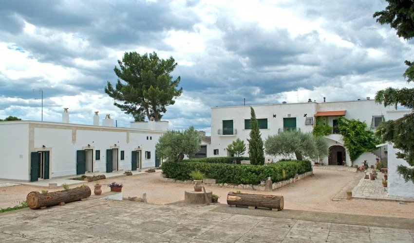 La corte dell'antica Masseria Strada