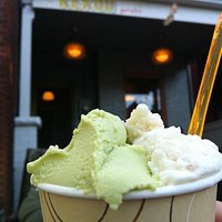 Avocado banana and taro sogo