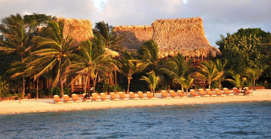 All Cabanas have thatched roofs