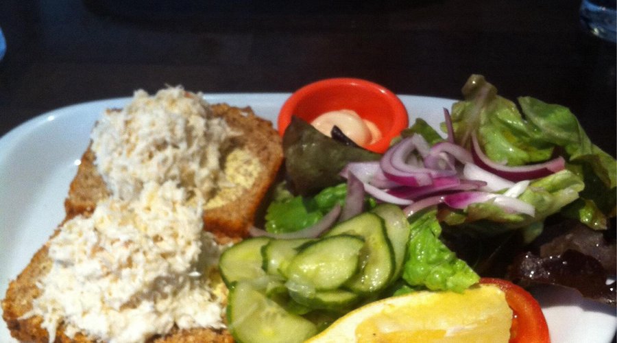 Crab Open Sandwich