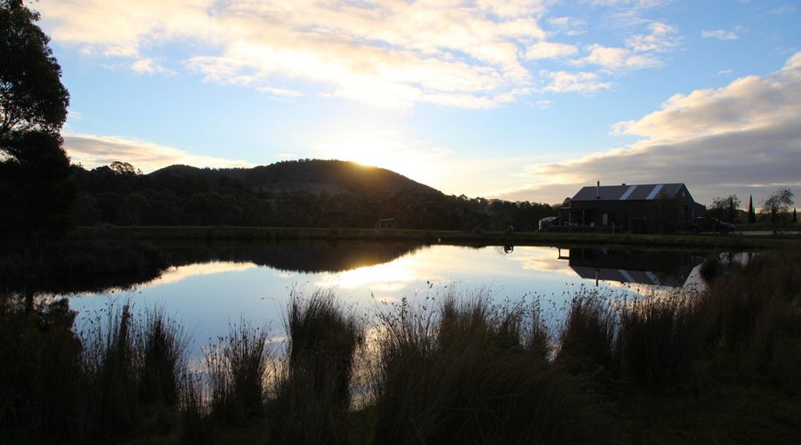 Sunset over Mount Franklin.