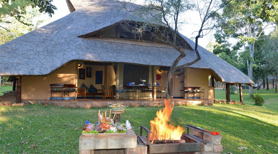 Lokuthula Lodges can be booked on a B&B basis or fully self catering