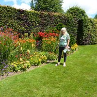 One of the very colourful borders