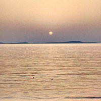 Tramonto sulla spiaggia