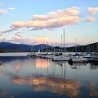 Sunset at the marina
