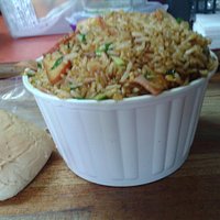 Cantonese rice dish (full portion) takeaway in box