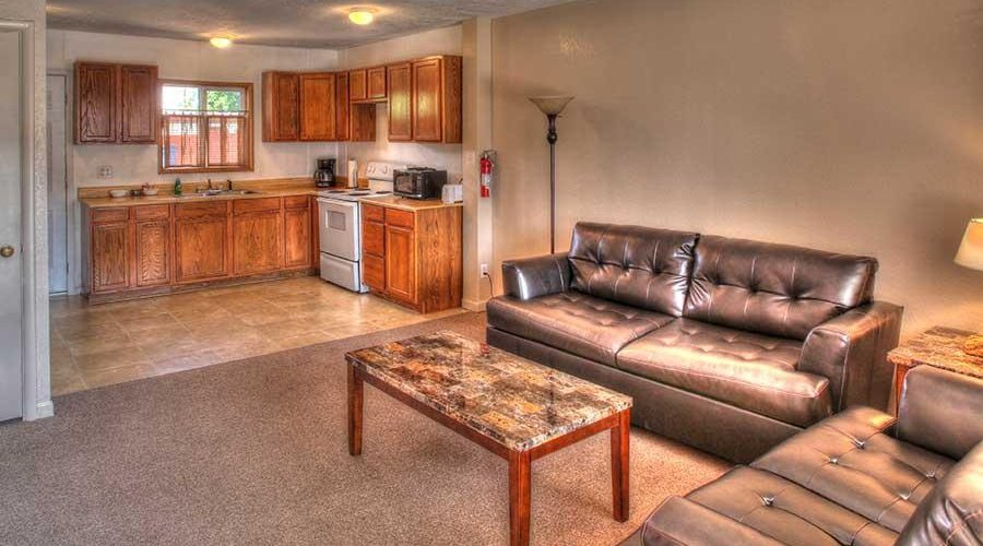 7th Avenue 2 Bedroom Apartment Kitchen/Living Room