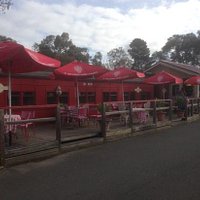 Red Rattler Carriage Cafe.Cosy private cabins seating 2-4 people. Outdoor seating as well.