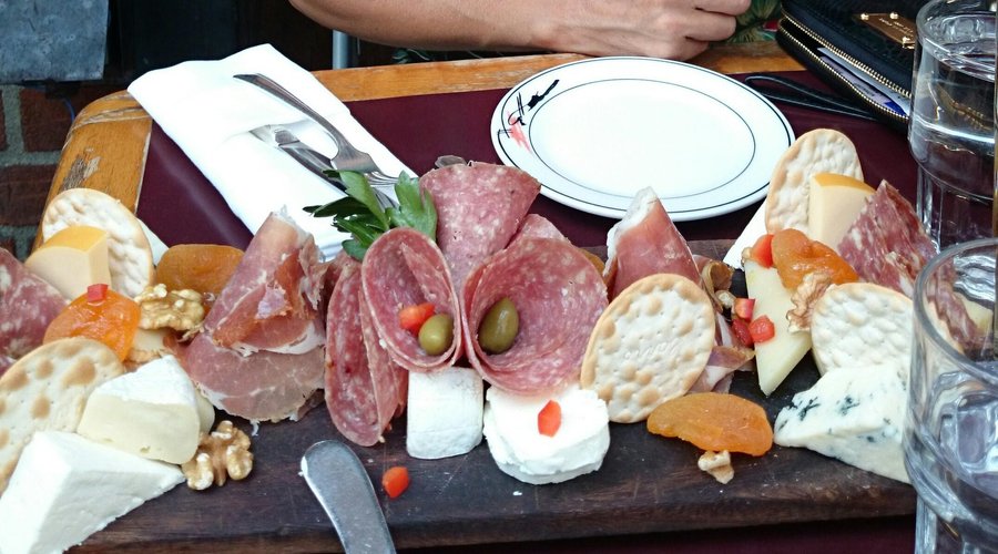 cheese and stuff at Antique Garage