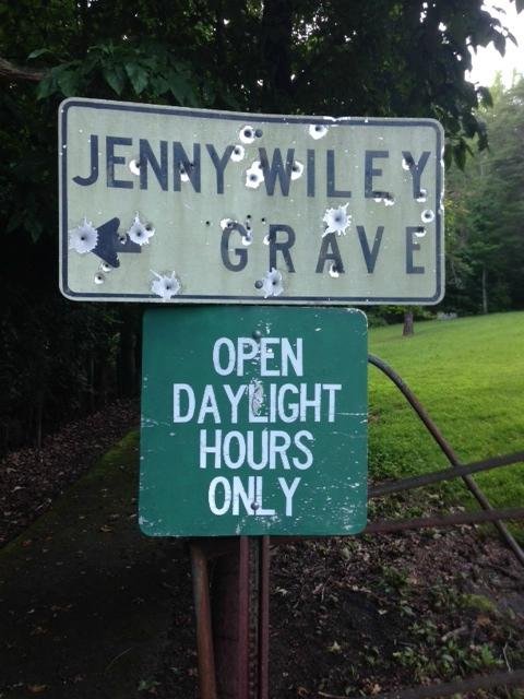 Jenny Wiley Grave Site, River