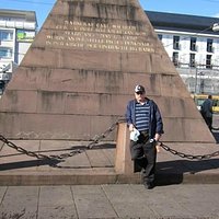 Me in front of the Pyramid