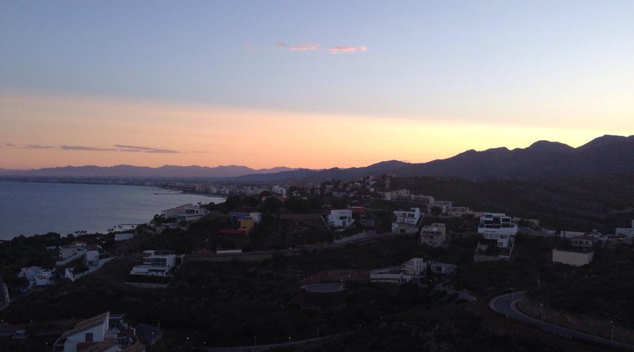 Our holiday view of Benicassim from the apartment! Beautiful!