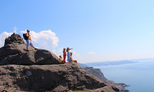 Hiking at Brufjell in Flekkefjord