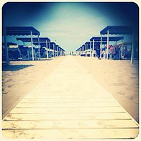 la spiaggia a vista d'occhio