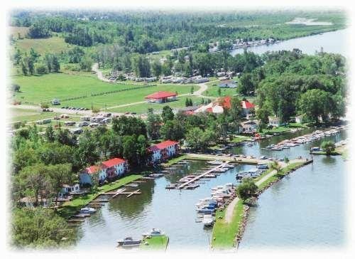 Arial View Of Golden Beach Resort, Rice Lake