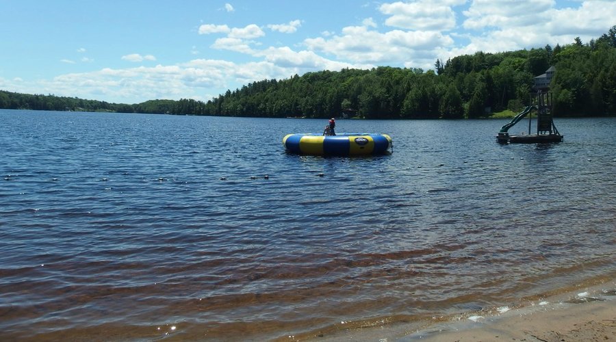 Water Trampoline and Slide