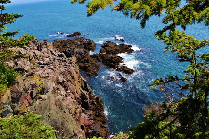 Walk to the left for a view of the cove