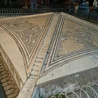 Fountain, evening photo
