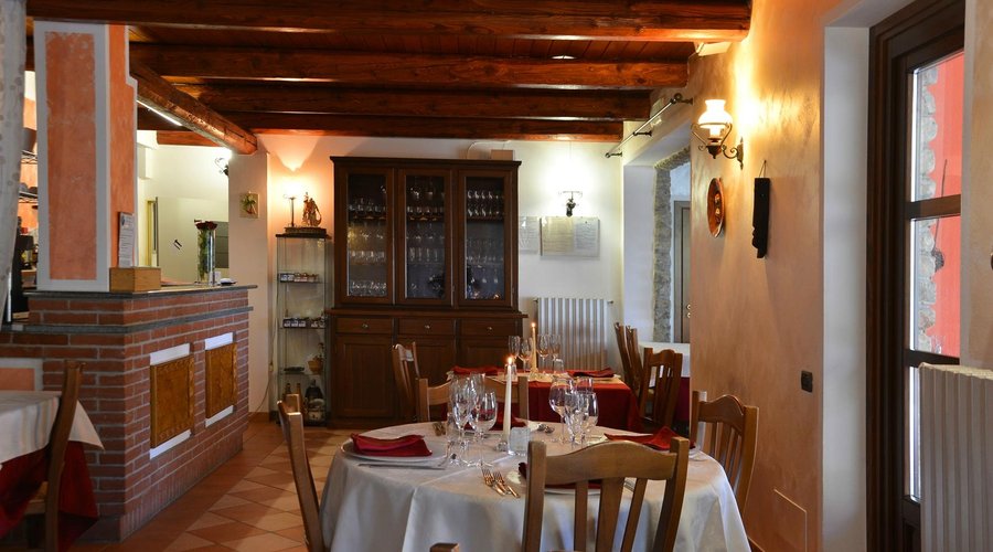 La sala della trattoria da Fabiana