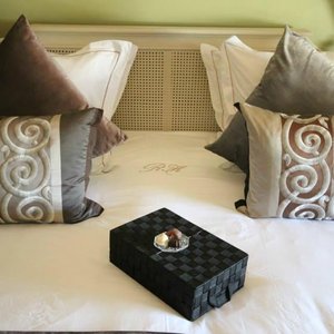 Chocolates on our bed on arrival