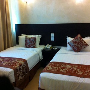 A two-single beds room