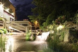 Pond at night