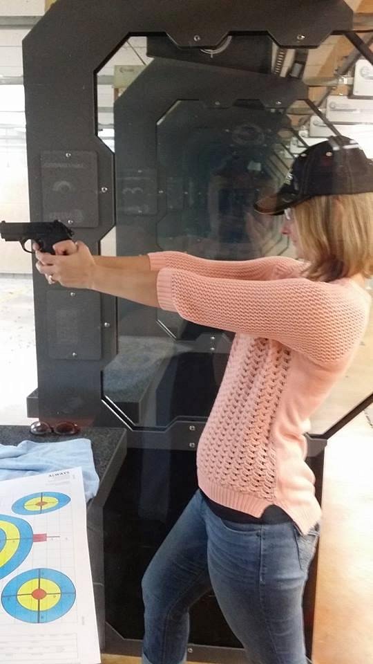 Shooting Zombies at Nexus Shooting Range w/ American Gun Chic! 