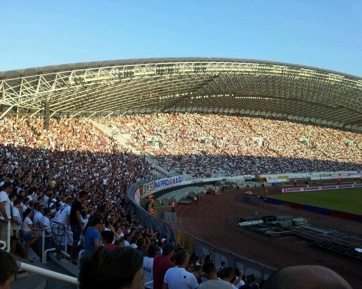 Poljud Stadium, in Split, Croatia, on February 28, 2023. Kresimir