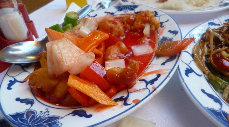 Sweet and Sour chicken yum yum!