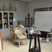 Giorgio de Chirico's art studio