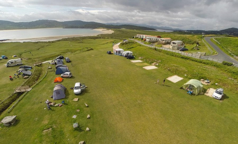 Ariel view of Camping ground.