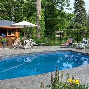 Relax in our Salt Water Pool or a short walk to Lake Simcoe